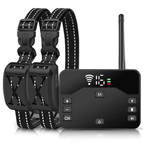 Wireless Electric Dog Fence Waterproof Pet Shock Boundary Containment System Electric Training Collar for Small Medium Large Dogs Wireless Electric Dog Fence Waterproof Pet Shock Boundary Containment System Electric Training Collar for Small Medium Large Dogs